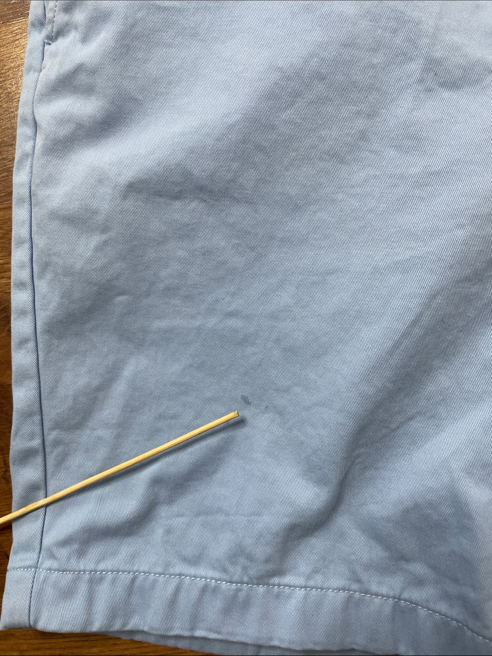 Nautical flat front shorts light blue 34w - Picture 7 of 7